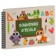 Album photo PANODIA Livre scolaire série ABC SOUVENIR D'ECOLE Pour 8 années scolaires 31x23cm - Spirales 50 Pages illustrées