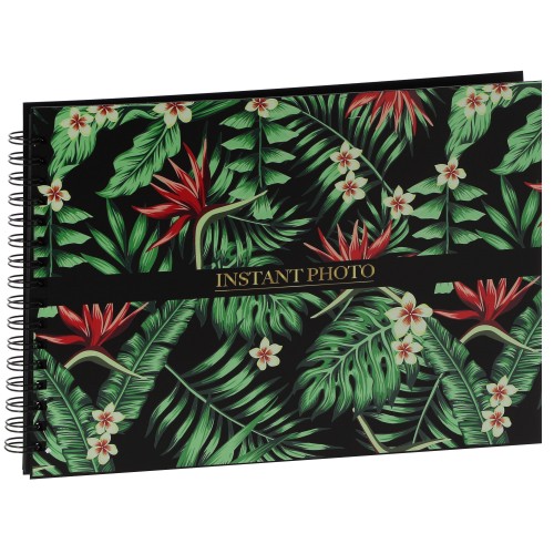 PANODIA - Album photo traditionnel TRENDY MEMORY - 60 pages noires - 180 photos - Couverture "Tropical" 33x23cm