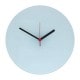 Horloge verre ronde 18cm - Aiguilles noires et rouges pour sublimation