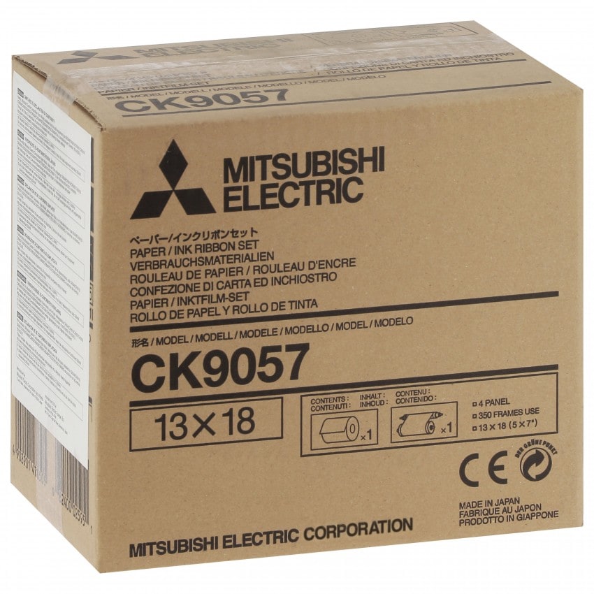 Consommable thermique MITSUBISHI pour CP-9550DW / CP9800DW / CP9810DW - 13x18cm - 350 tirages