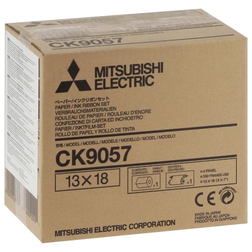 MITSUBISHI - Consommable thermique CK9057 - Pour CP-9500DW / CP-9550DW / CP-9800DW / CP-9810DW - 350 tirages 13x18cm