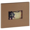 PANODIA - Album photo traditionnel STUDIO - 60 pages noires - 120 photos - Couverture Kraft 27x23cm + fenêtre