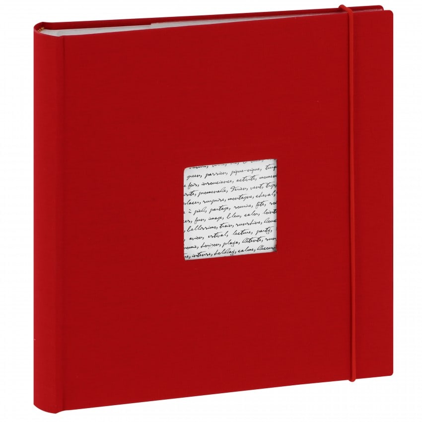 Album photo PANODIA série LINEA 200 photos 10x15 - Pochettes Couverture personnalisable (Rouge)
