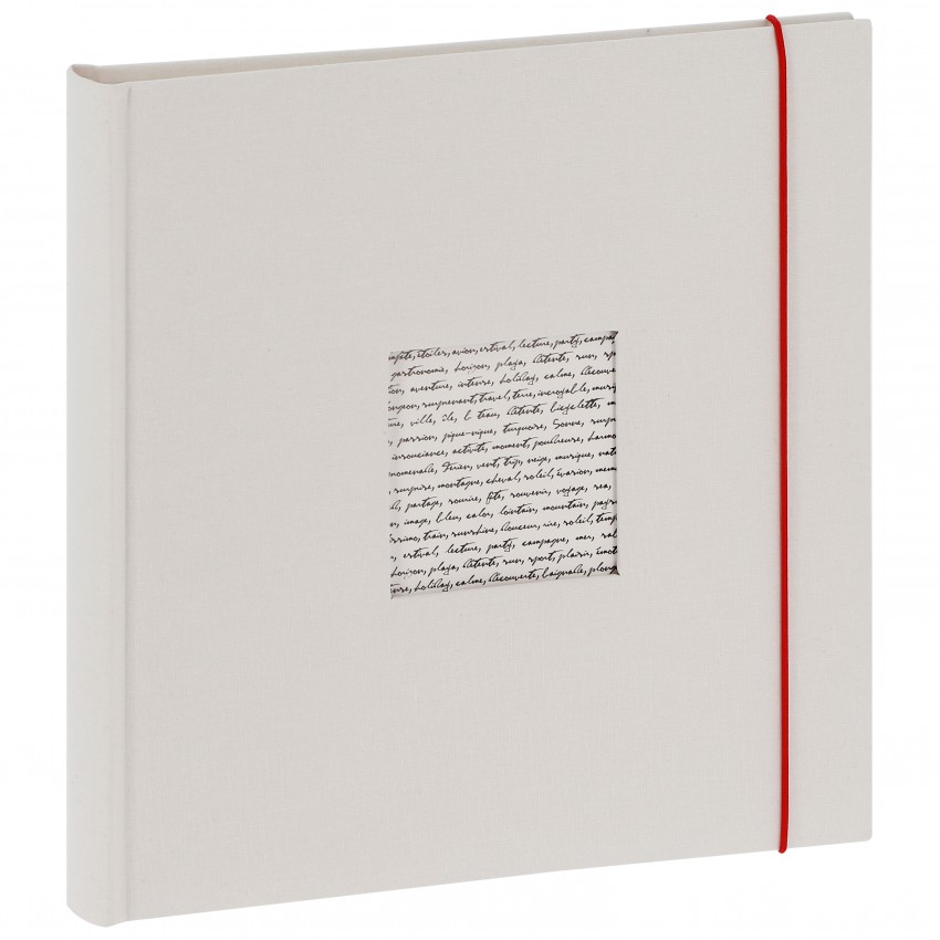 Album photo PANODIA série LINEA 30x30cm - 60 pages ivoires - Traditionnel - Couverture personnalisable (Blanc cassé)