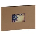 PANODIA - Album photo traditionnel STUDIO - 60 pages noires - 180 photos - Couverture Kraft 33,5x23cm + fenêtre