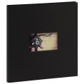 PANODIA - Album photo traditionnel STUDIO - 60 pages noires - 300 photos - Couverture Noire 33x34cm + fenêtre