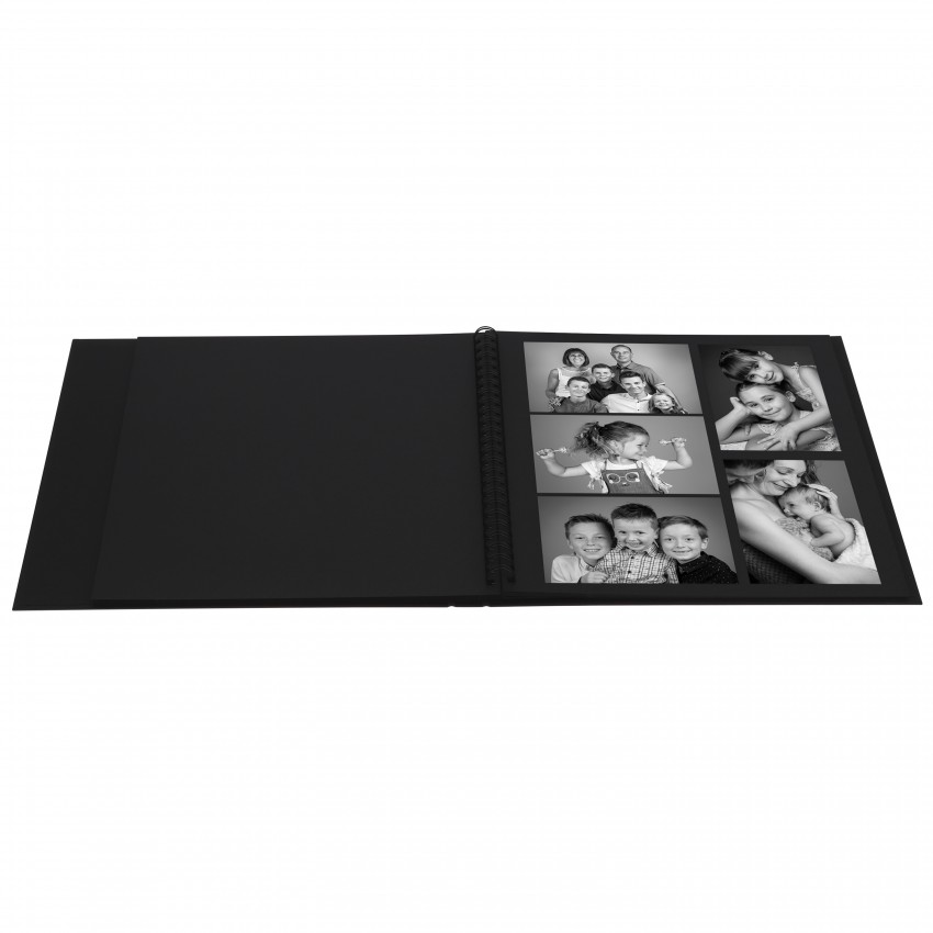 Album pour timbres 60 pages blanches grand format Prophila étui noir