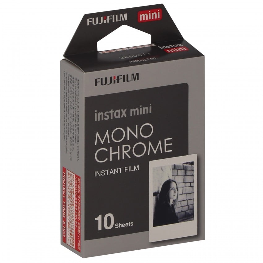 Film instantané FUJI Instax mini - Monochrome Noir & Blanc - Pack 10 photos