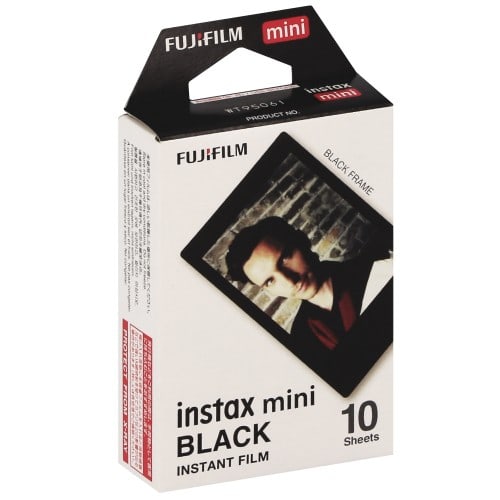 Film instantané FUJI Instax mini - Cadre Noir - Pack 10 photos