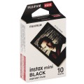 FUJI - Film instantané Instax mini - Cadre Noir - Pack 10 photos