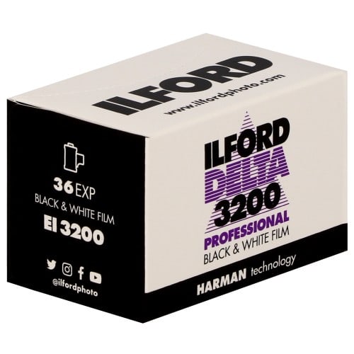 ILFORD - Film noir et blanc DELTA 3200 Format 135 - 36 poses - Vendu par 10