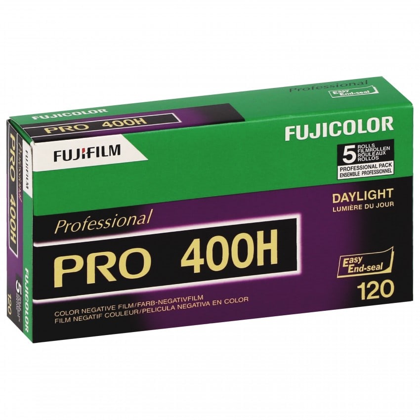 Pellicule photo pro FUJI Négatif couleur Fujicolor Pro 400 H Format 120 Pack de 5