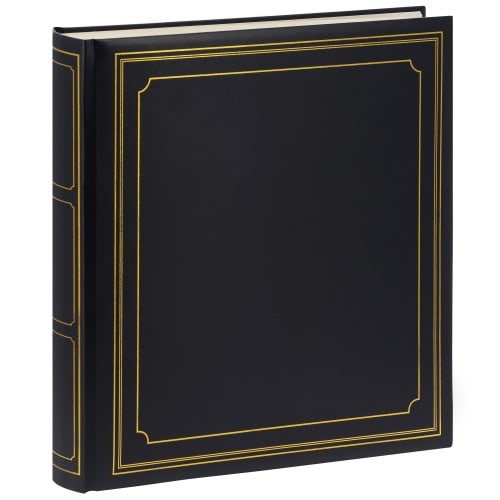 PANODIA - Album photo traditionnel EMPIRE - 100 pages blanches + feuillets cristal - 600 photos - Couverture Bleue 34x37cm