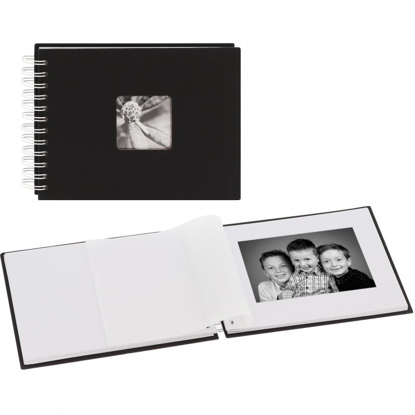 traditionnel Jumbo Fine Art - 50 pages blanches - 50 photos - Couverture Noire 24x17cm