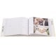 pochettes avec mémo ANZIO - 100 pages blanches - 200 photos - Couv. Beige 22,5x22cm