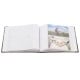 pochettes avec mémo Rustico Metal Heart - 100 pages blanches - 200 photos - Couverture Turquoise 22,5x22cm + poche CD