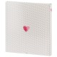 traditionnel Lazise - 50 pages blanches + feuillets cristal - 250 photos - Couverture Rose 29x32cm