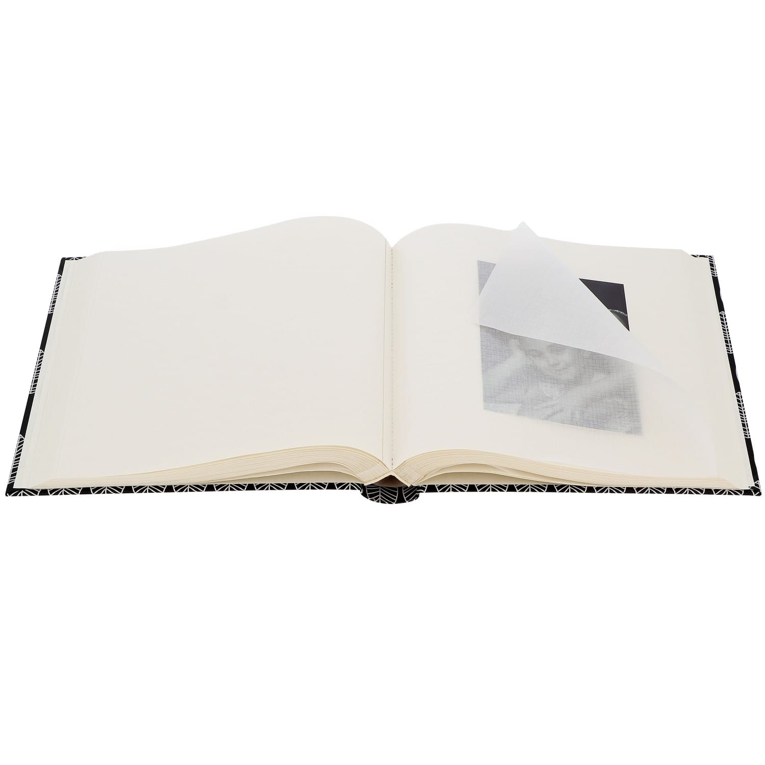 Hama Album photo La Fleur Jumbo 30 x 30 cm pages noires blanc au