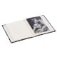 pochettes sans mémo La Fleur - 40 pages blanches - 40 photos - Couverture Noire 13x16,5cm