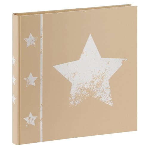 HAMA - Album photo traditionnel SKIES - 60 pages blanches + feuillets cristal - 240 photos - Couverture Beige 30x30cm