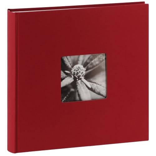 Jumbo Fine Art  - 100 pages blanches + feuillets cristal - 400 photos - Couverture Bordeaux 30x30cm