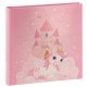 traditionnel JOANA - 50 pages blanches + feuillets cristal - 100 photos - Couverture Rose 25x25cm