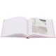 traditionnel JOANA - 50 pages blanches + feuillets cristal - 100 photos - Couverture Rose 25x25cm