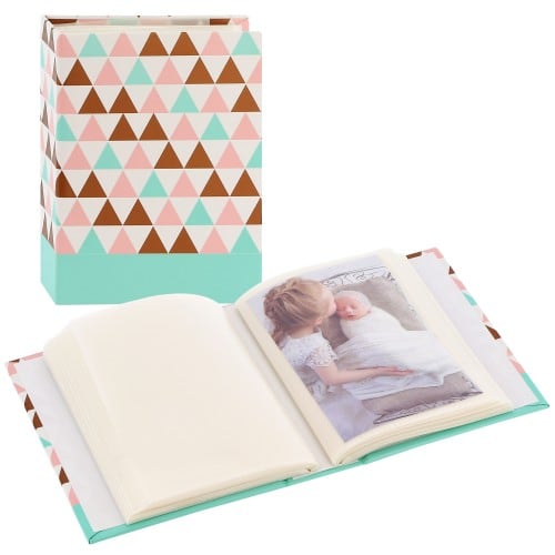 GOLDBUCH - Mini album pochettes sans mémo PURE MOMENTS - 100 pages - 100  photos (10x15cm) - Couverture Rose 12x16,5cm