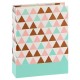 pochettes sans mémo Minimax Designline Triangle - 100 pages blanches - 100 photos - Couverture Multicolore 13x16,5cm