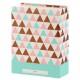 pochettes sans mémo Minimax Designline Triangle - 100 pages blanches - 100 photos - Couverture Multicolore 13x16,5cm