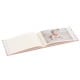 pochettes sans mémo Swan - 24 pages blanches - 24 photos - Couverture Dorée rose 17,5x12cm