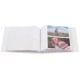 pochettes avec mémo Blossom - 100 pages blanches - 200 photos - Couverture Blanche 22x22cm