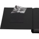 Jumbo Fine Art  - 100 pages noires + feuillets cristal - 400 photos - Couverture Noire 30x30cm