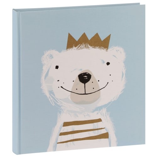 GOLDBUCH - Album photo traditionnel FORTUNA - 60 pages blanches + feuillets cristal - 240 photos - Couverture Bleue 30x31cm