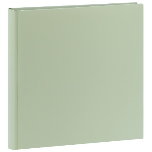 HAMA - Album photo traditionnel FINE ART PASTEL - 80 pages blanches + feuillets cristal - 320 photos - Couverture Verte tilleul 30x30cm