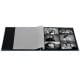 traditionnel Jumbo Fine Art - 50 pages noires + feuillet cristal - 300 photos - Couverture Bleu azur 36x32cm