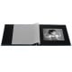 traditionnel Jumbo Fine Art - 50 pages noires + feuillet cristal - 300 photos - Couverture Bleu azur 36x32cm