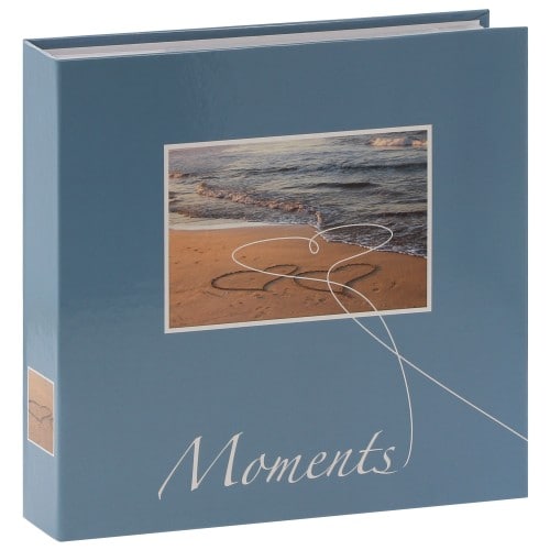 HAMA - Album photo pochettes avec mémo LIVORNO - 100 pages blanches - 200 photos - Couverture Bleue 22,5x22cm