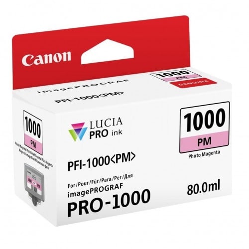 CANON - Cartouche d'encre traceur PFI-1000PM photo magenta pour Prograf Pro-1000 (80ml)