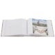 pochettes avec mémo Catania - 100 pages blanches - 200 photos - Couverture Grise 22x22cm + poche CD