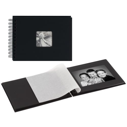 PANODIA - Album photo traditionnel GREENEARTH - 100 pages kraft + feuillets  cristal - 400 photos - Couverture Rouge 30x30cm