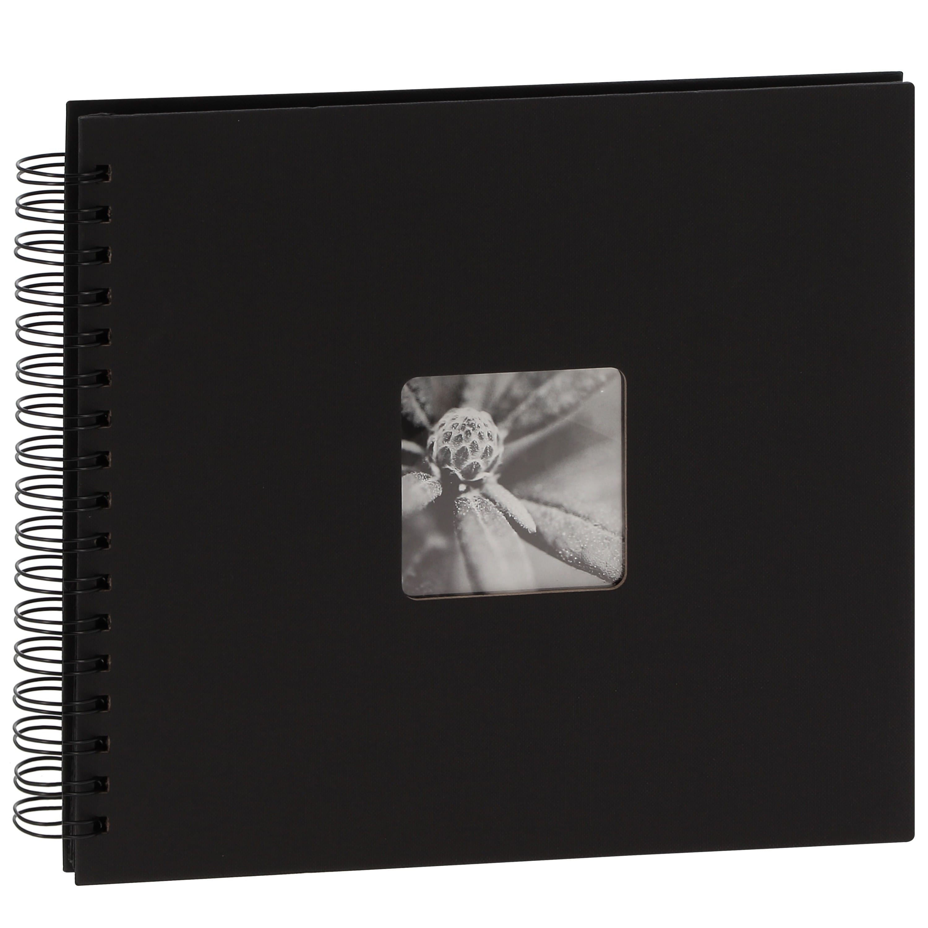 Hama Fotoalbum 28x24 cm (Spiral-Album mit 50 schwarzen