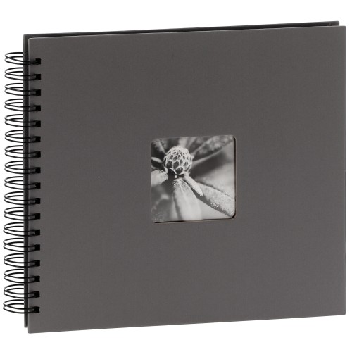 traditionnel Fine Art - 50 pages noires + feuillet cristal - 100 photos - Couverture Grise 28x24cm