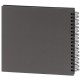 traditionnel Fine Art - 50 pages noires + feuillet cristal - 100 photos - Couverture Grise 28x24cm