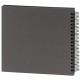 traditionnel Fine Art - 50 pages noires + feuillet cristal - 100 photos - Couverture Grise 28x24cm