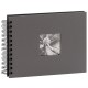 traditionnel Fine Art - 50 pages noires + feuillet cristal - 50 photos - Couverture Grise 24x17cm