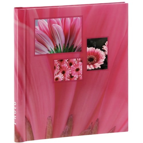 HAMA - Album photo adhésif SINGO - 20 pages blanches - 60 photos - Couverture Rose Fushia 28x31cm