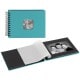 traditionnel Fine Art - 50 pages noires + feuillet cristal - 50 photos - Couverture Turquoise 24x17cm