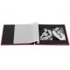 traditionnel Fine Art - 50 pages noires + feuillet cristal - 100 photos - Couverture Rose 28x24cm