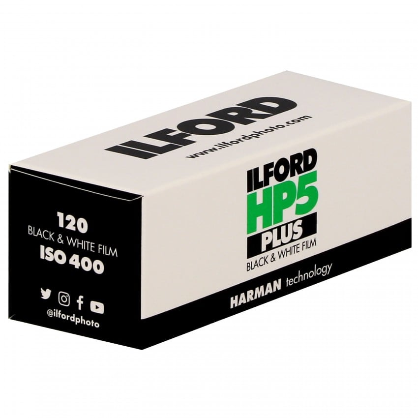 Pellicule photo noir et blanc ILFORD HP5 PLUS 400 Format 120 L'unité